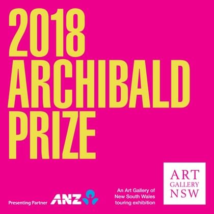 2018 Archibald Prize promotional banner