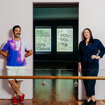 photo of Leuli Eshraghi and Peta Rake 