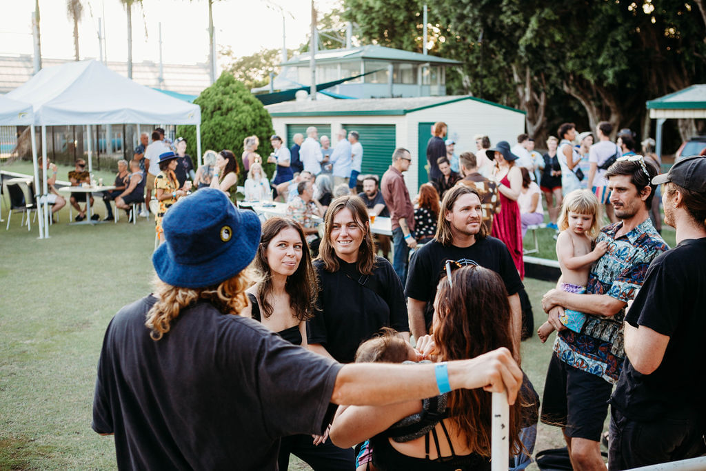 groups of people socialising outdoors