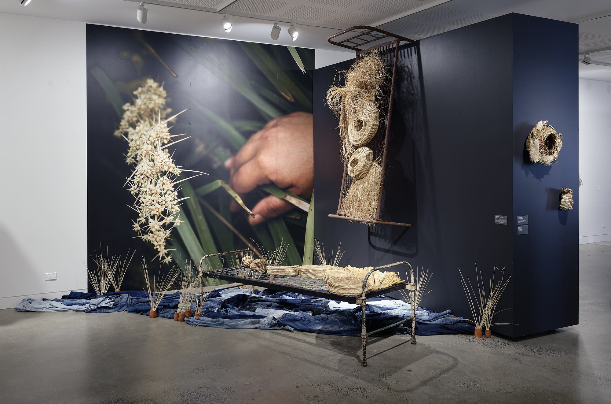 Install photo of Bulaan Buruugaa Ngali exhibition