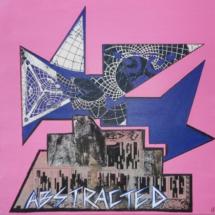 abstract image on pink background