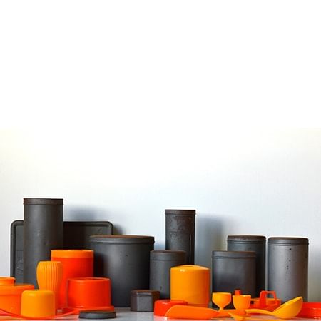 arrangement of domestic kitchen objects