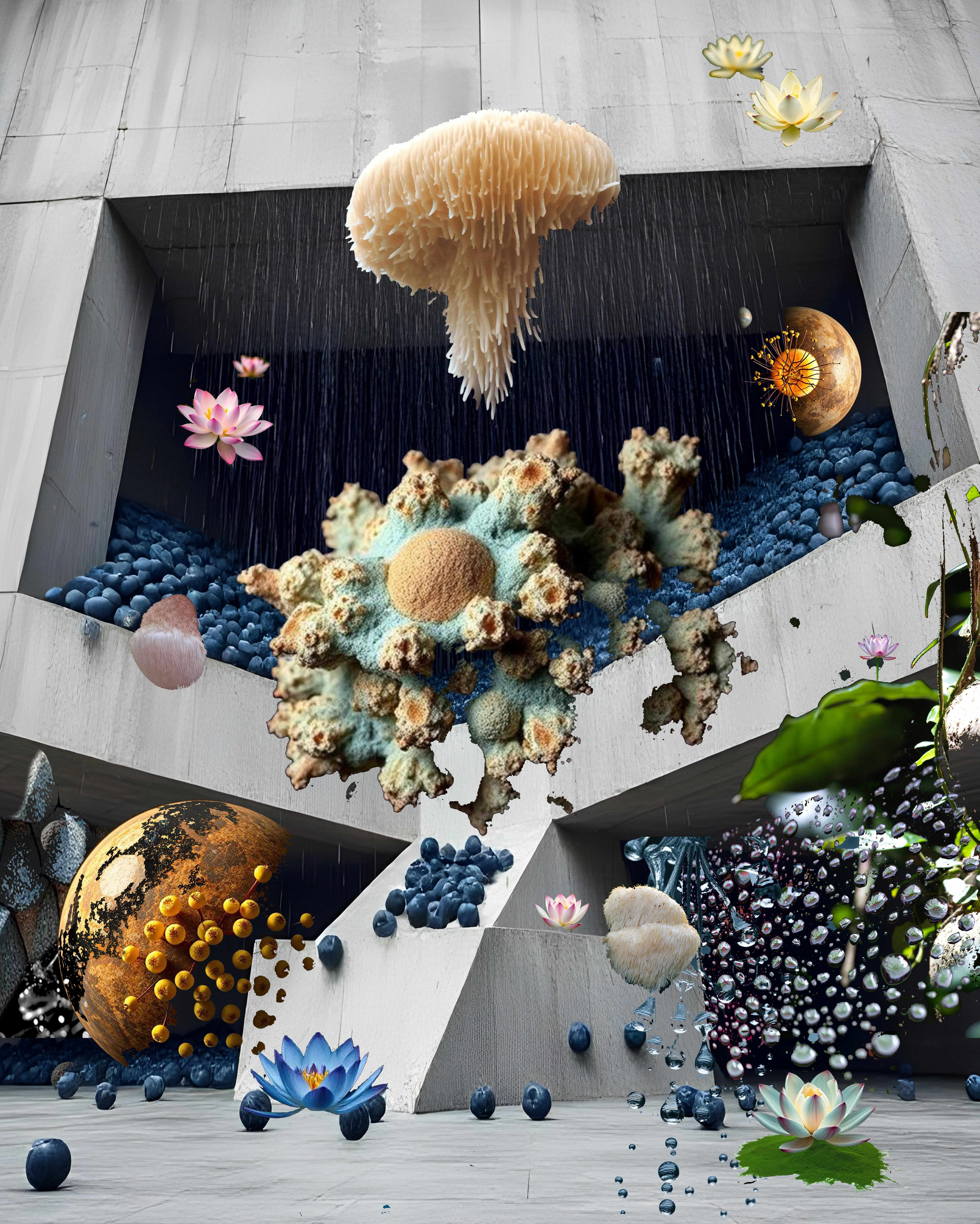 Marian Tubbs 'lotus eaters (wellness)' (detail) 2025, lenticular photograph. Courtesy the artist and STATION.