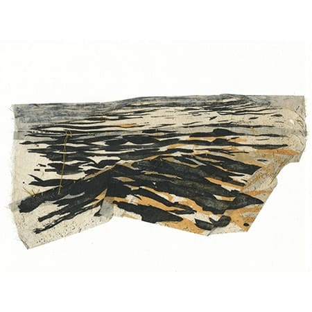 etching of block of wood