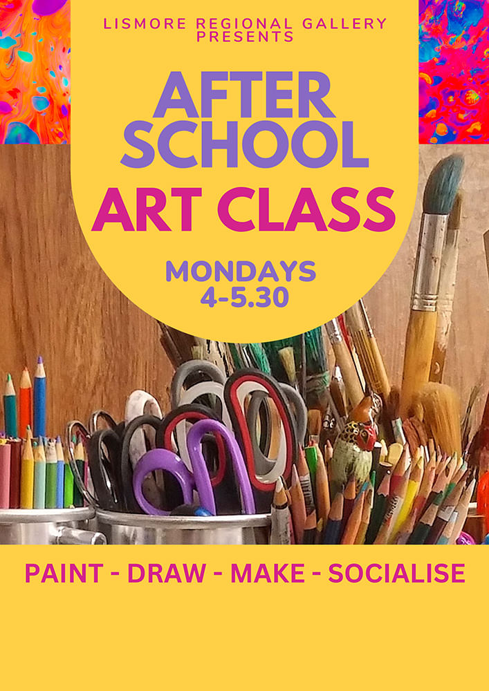 poster for after school art classes