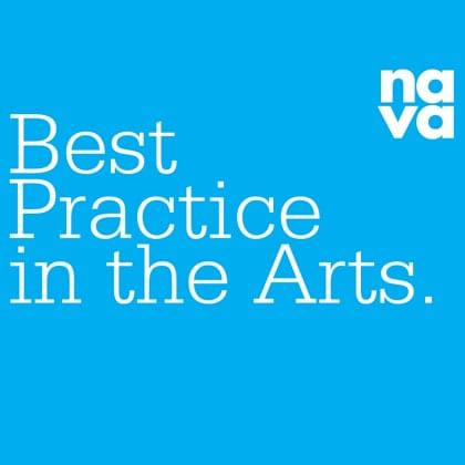 Promotional banner for "Best Practice in the Arts