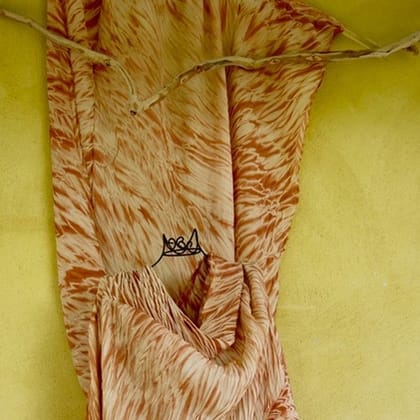 piece of fabric dyed using natural dyes
