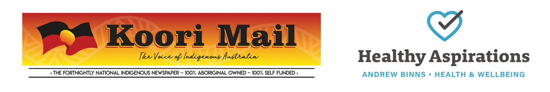 Koori Mail and Healthy Aspirations Logos 
