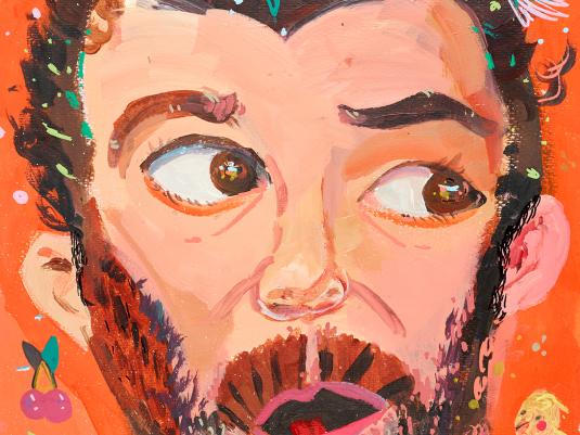 A colourful and imaginative portrait