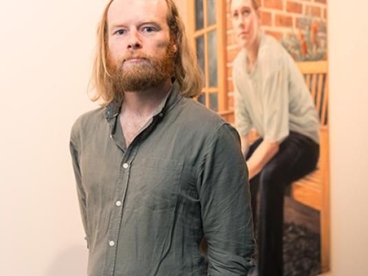 A photo of the artist