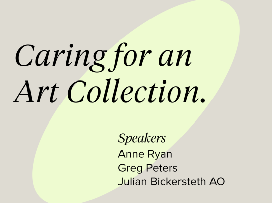 A poster for Caring for an Art Collection