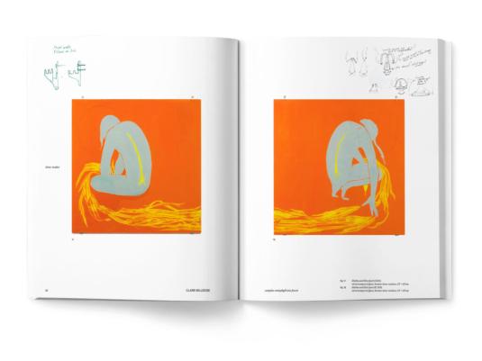 A book spread with images and text in colour