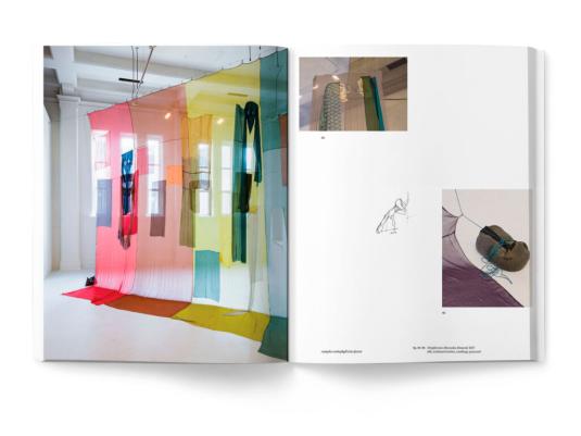 A book spread with images and text in colour