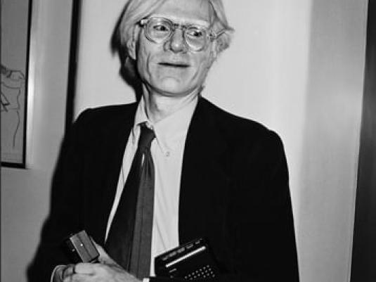 photograph of Andy Warhol