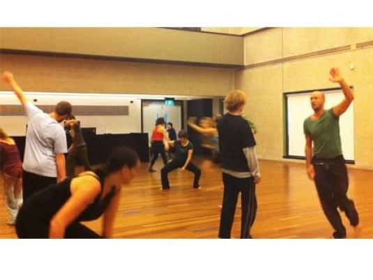 video still of people dancing