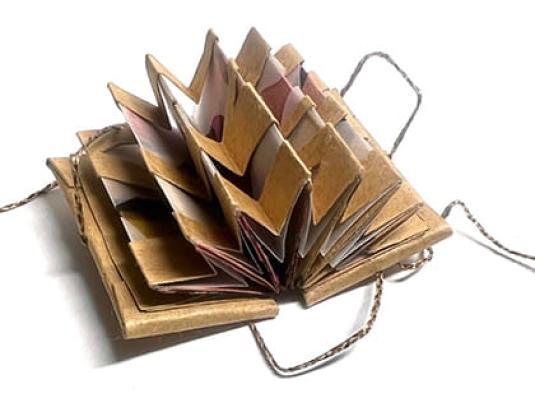 image of accordian artist book